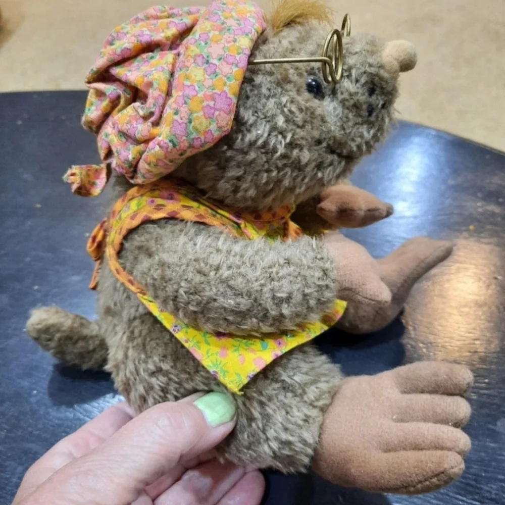 Vtg '97 Myra Mole Plush Storybook Friends Hallmark Lil Glasses